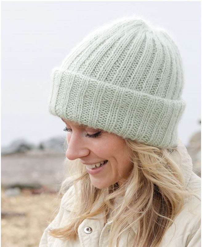 MAISON SCOTCH Bonnet En Laine D'Alpaga Off-White Pour Femme