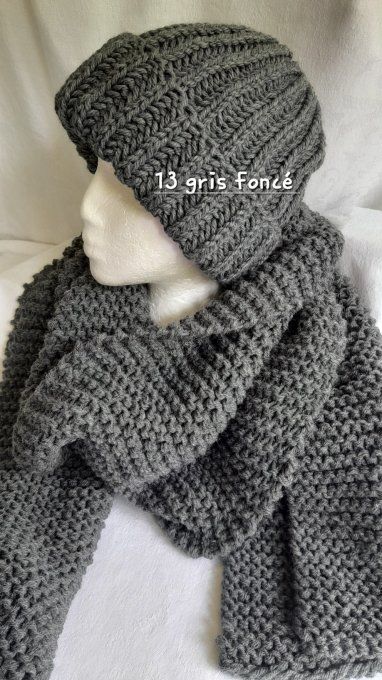 Bonnet homme en laine avec son revers " Théo "