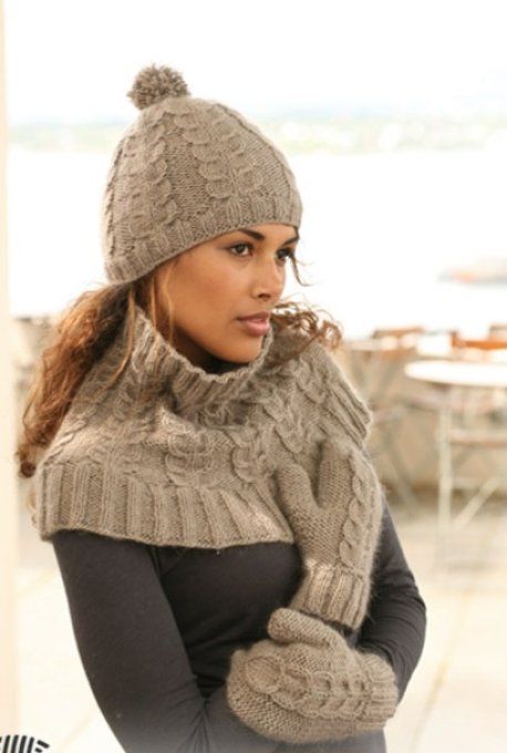 Bonnet femme irlandais en laine mérinos, mohair et soie 