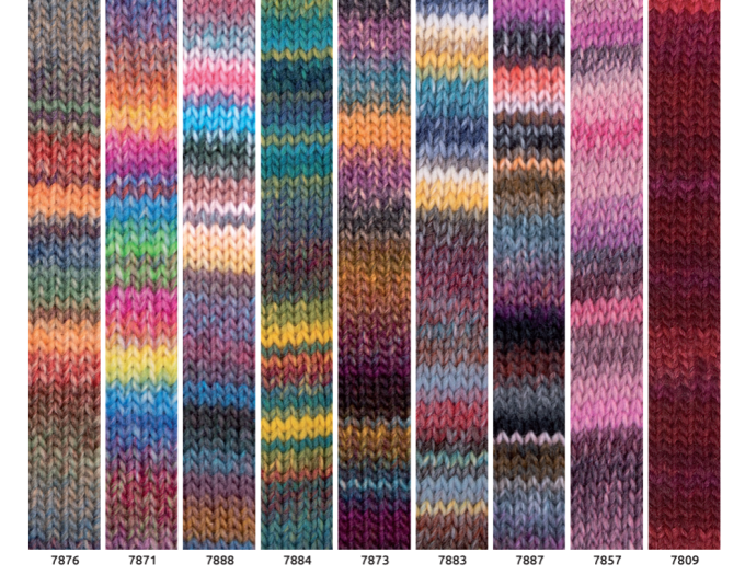 Snood femme fait main en laine aux couleurs multiples