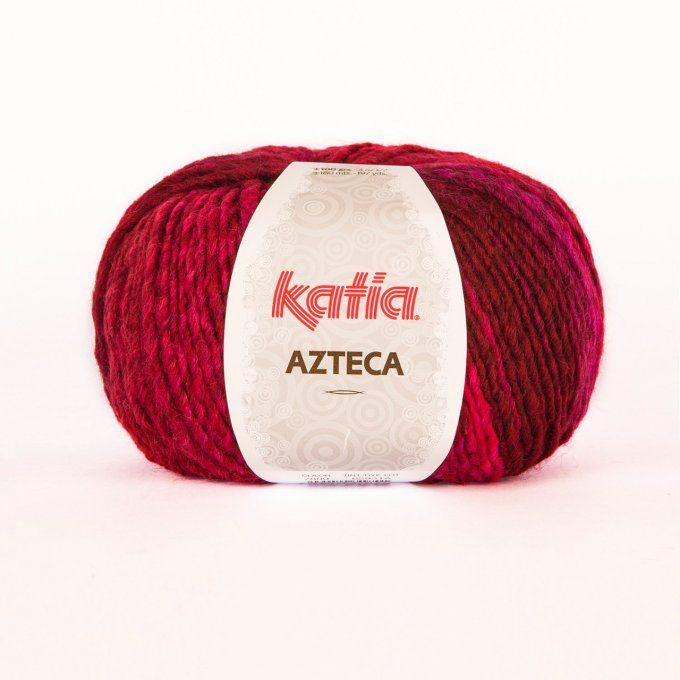 Laine Katia AZTECA 7809 bordeaux