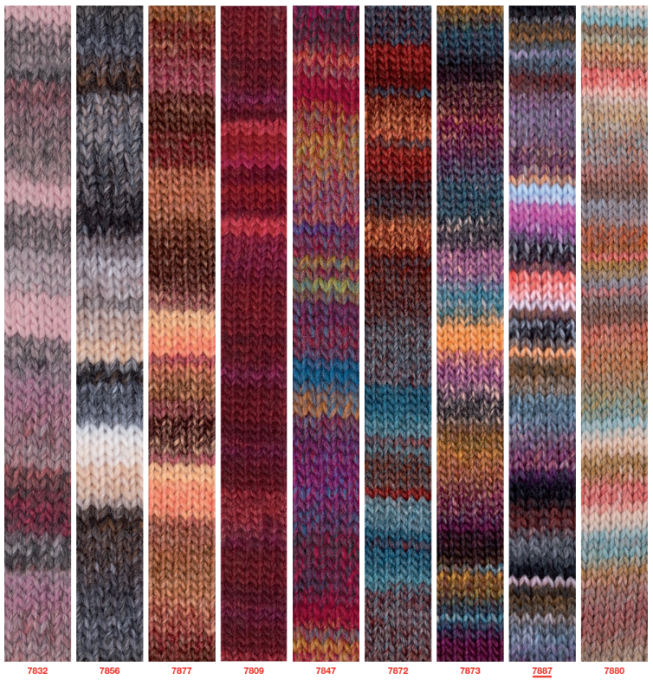 Laine Katia AZTECA 7831 aubergine