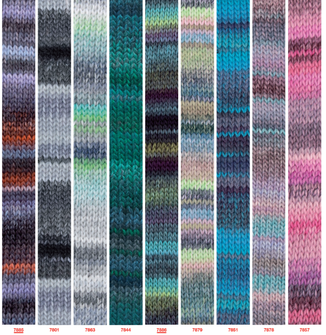 Laine Katia AZTECA 7831 aubergine