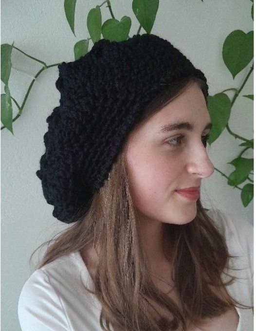 Béret femme en laine et alpaga " Emy "