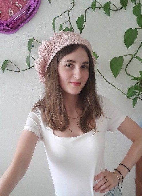 Béret femme en laine et alpaga " Emy "