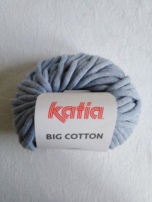 Laine Katia Big - Cotton 59 bleu