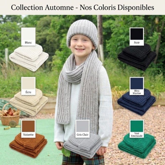 Bonnet enfant tricoté à la main " Louis " 