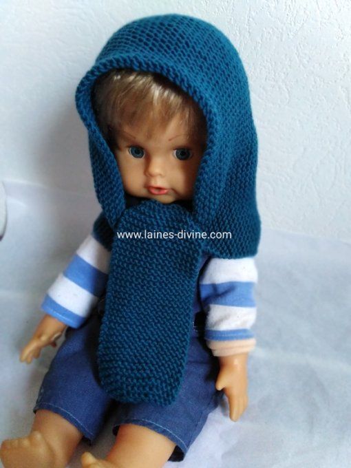 Bonnet - Echarpe Bébé tricoter ensemble 100 % laine mérinos