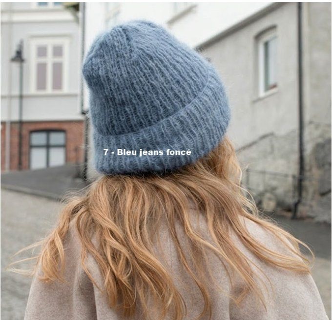 Bonnet femme en laine et alpaga volumineux" Rosie "