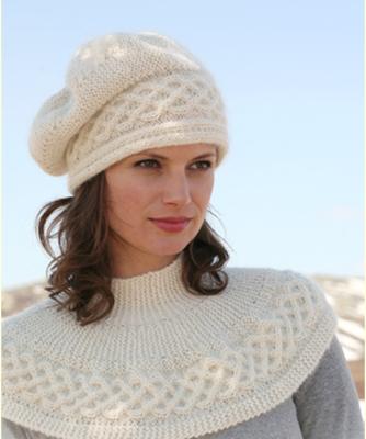 Snood femme tricoté en laine alpaga mohair et soie - Laines-divine