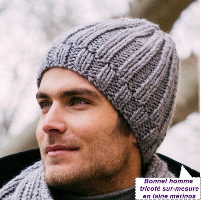 Bonnet homme pompon