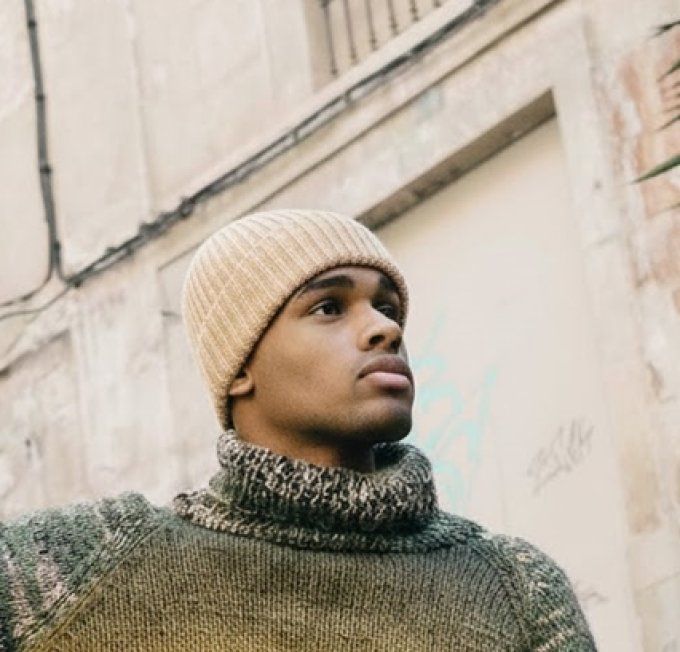 Bonnet de Luxe en Pur Cachemire "Le Céleste "