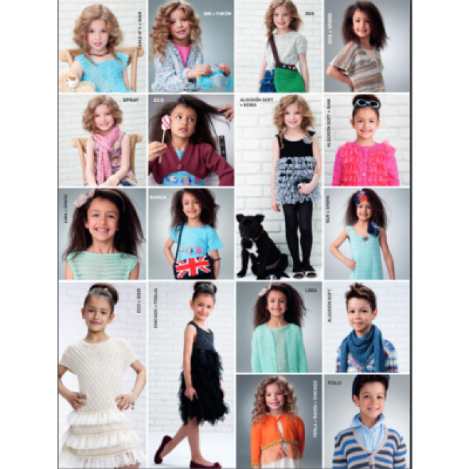 Catalogue Lanas-Stop 122 enfants modèles tricot printemps été