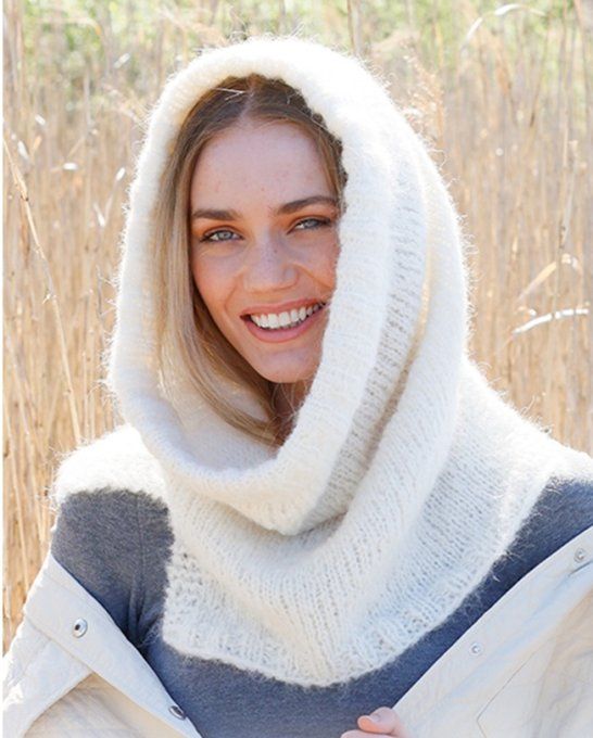 Col - Cagoule femme en laine et alpaga « Suzie »