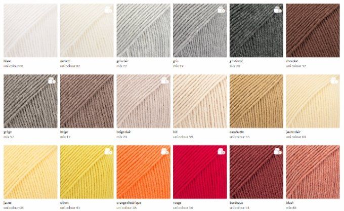 Couverture baby  tricoter sur-mesure 100 % mérinos