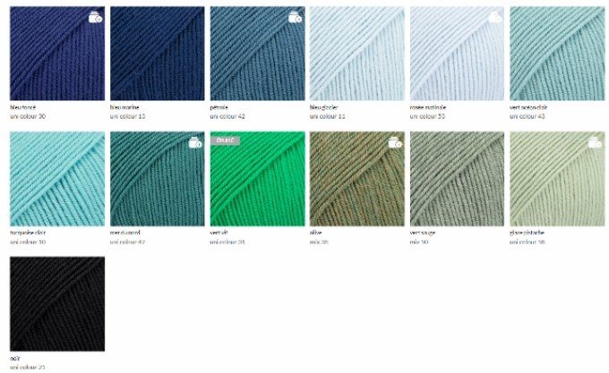 Couverture baby  tricoter sur-mesure 100 % mérinos