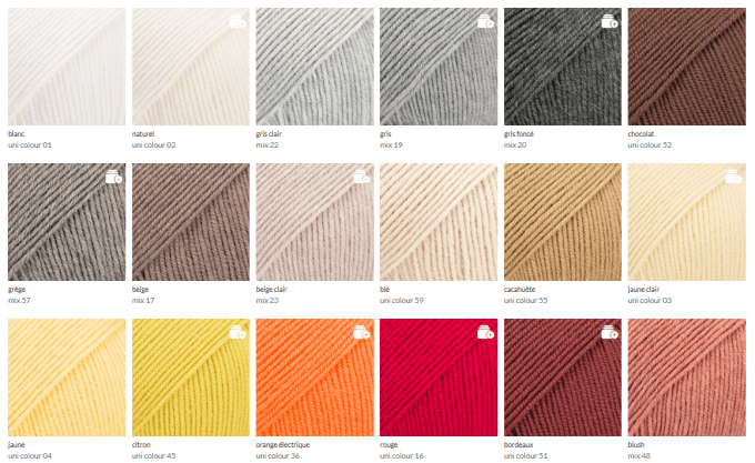 Couverture baby  tricoter sur-mesure 100 % mérinos