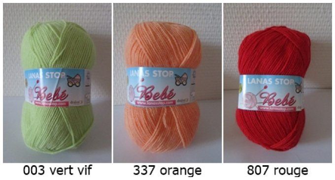 Couverture bébé " fait main " aux crochets " LEA "