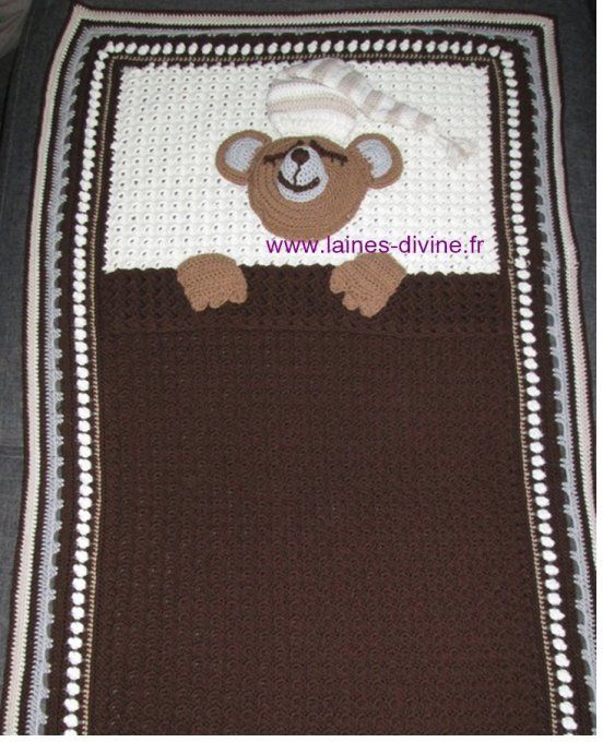 Couverture bébé " Petit Ours au Pays des Rêves 