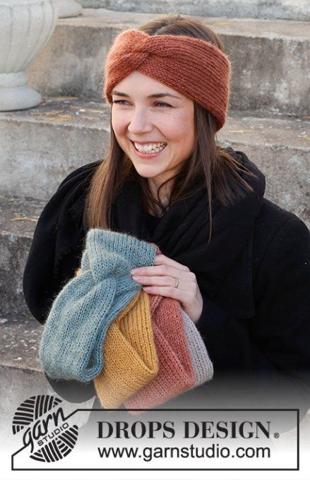 Bandeau femme en laine alpaga, mohair et soie 