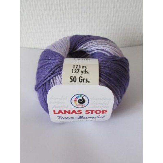 Laine Lanas-Stop DÚO BAMBÚ  204 gris - noir