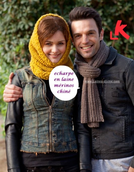 Laine Katia Mérino Tweed 308 gris