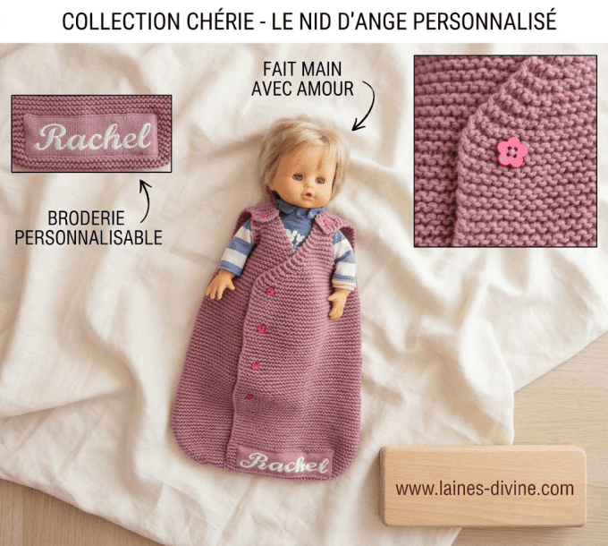 Gigoteuse - Turbulette tricoter à la main personnalisé 