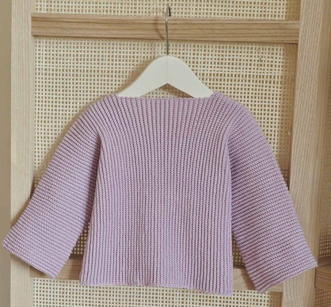 Gilet bébé layette " fait main" aux crochet