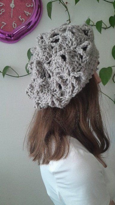 Béret femme en laine et alpaga " Emy "