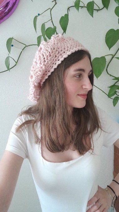 Béret femme en laine et alpaga " Emy "