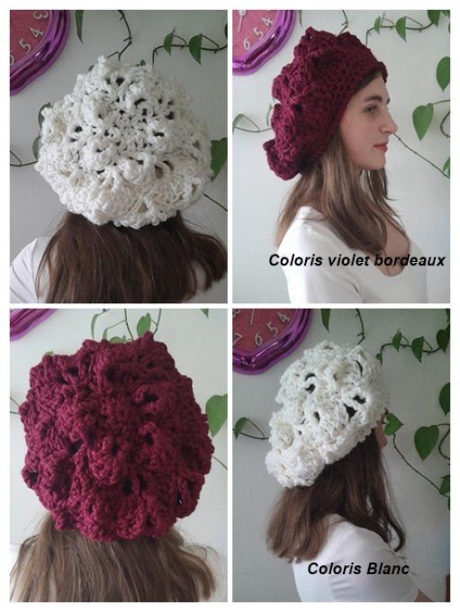 Gros Béret femme en laine et mérinos " Emy " 