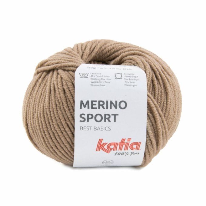 Laine Katia Mérino Sport 403 - Beige foncé