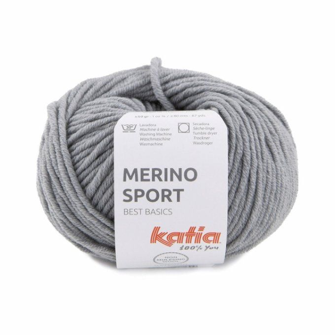 Laine Katia Mérino Sport 401 gris