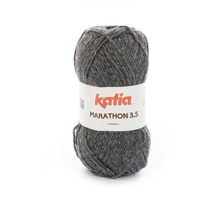Laine Katia Marathon 3.5  - 12 gris