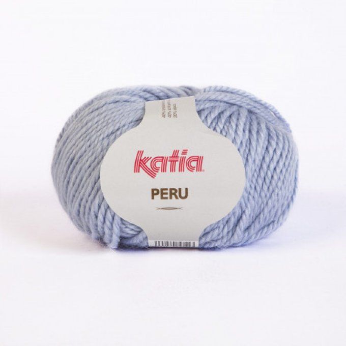 Laine KATIA PERU 19 Bleu clair