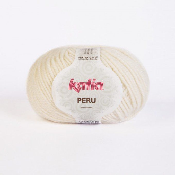 Laine KATIA PERU 3 écru