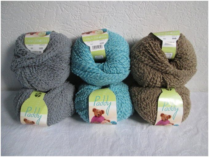 Laine LANA GROSSA PADDY 005 Gris pierre