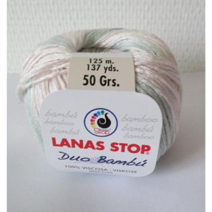 Laine Lanas-Stop DÚO BAMBÚ  204 gris - noir