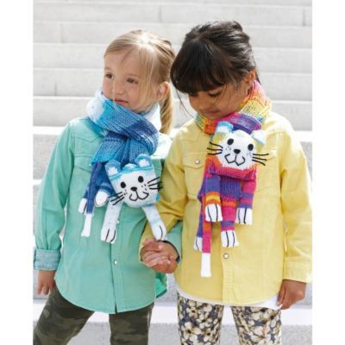 Écharpe mignonne pour enfants garçon fille écharpe chaude d'hiver tricotée  écharpe douce pour enfants (couleur : 6, taille : laine)