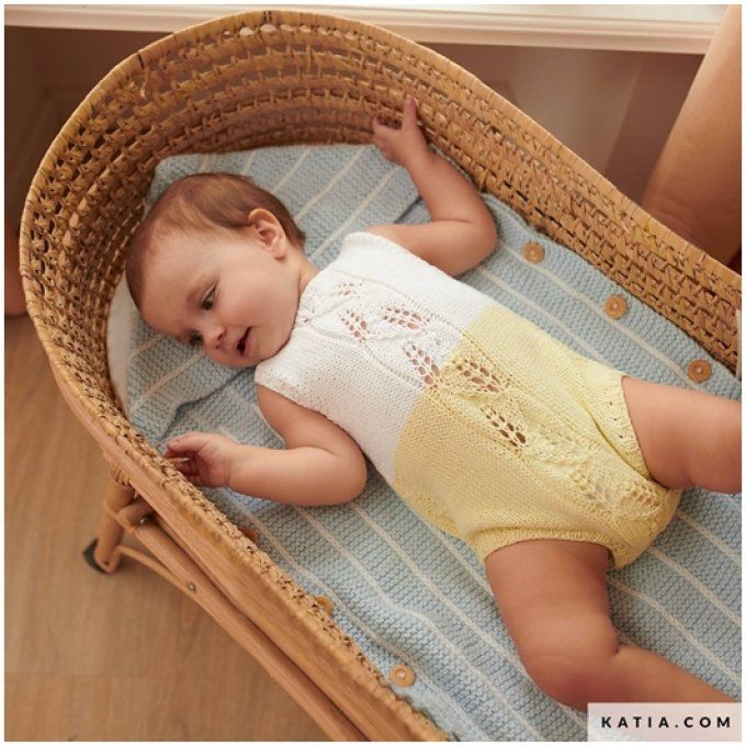 Modèle Grenouillère sans manches aux tricot