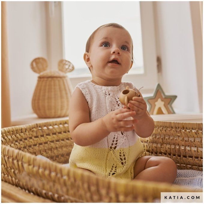 Modèle Grenouillère sans manches aux tricot