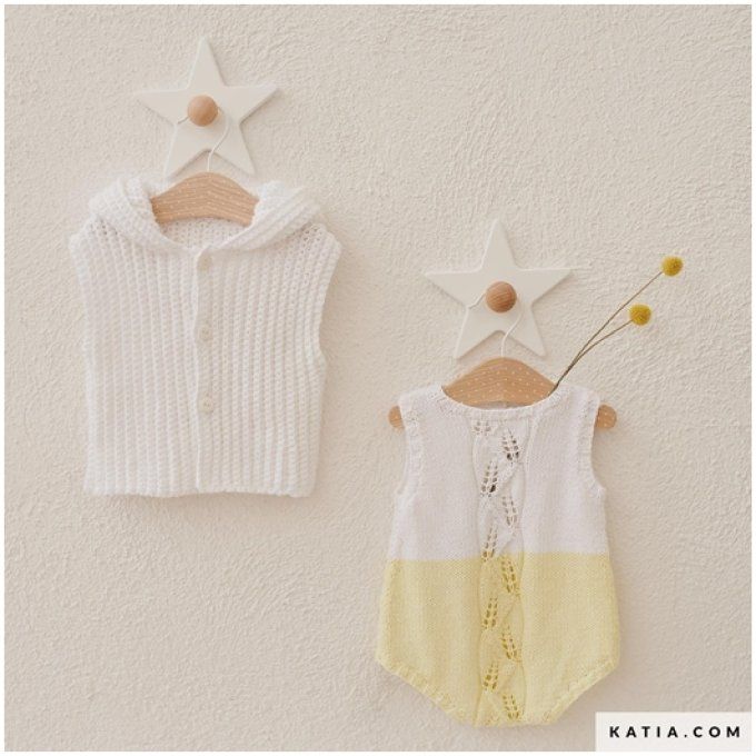 Modèle Grenouillère sans manches aux tricot