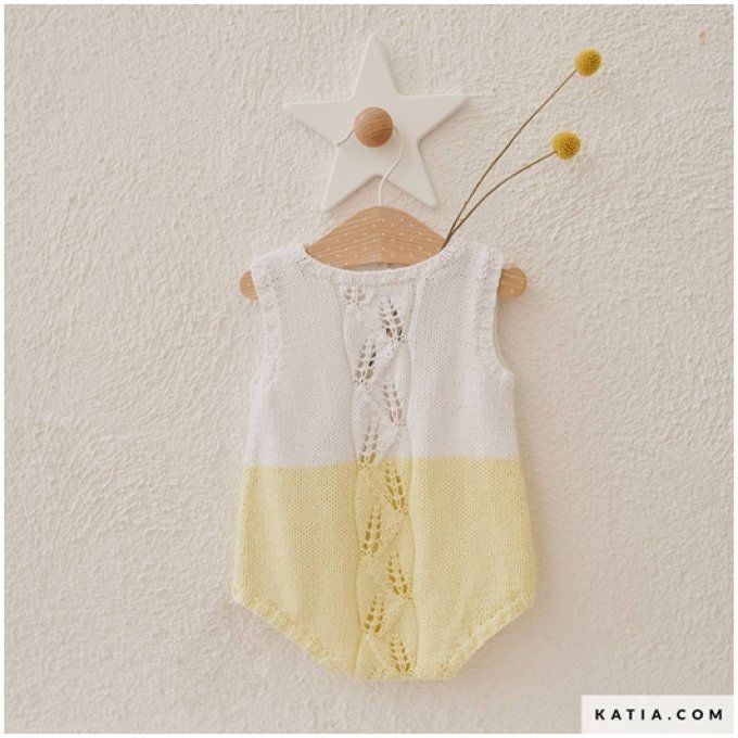 Modèle Grenouillère sans manches aux tricot