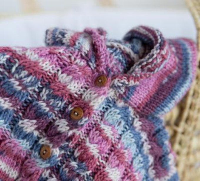 petit gilet tricoter main coloris 87