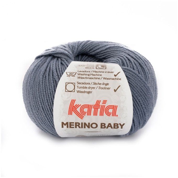 Laine KATIA MERINO BABY  67 - Gris foncé