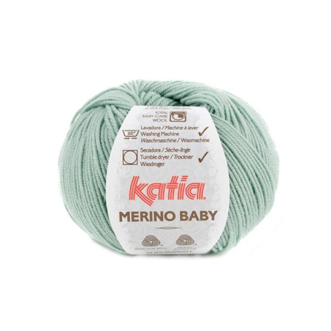 Laine KATIA MERINO BABY  97 - Vert pâle