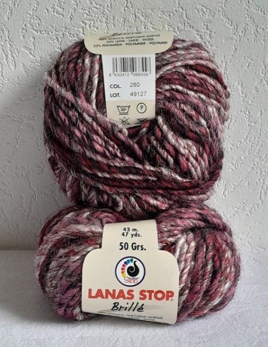 Laine Lanas-stop Brillé 280 rose