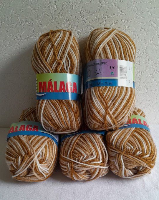 Kit tricot Malaga de Lanas Stop 277 marron beige