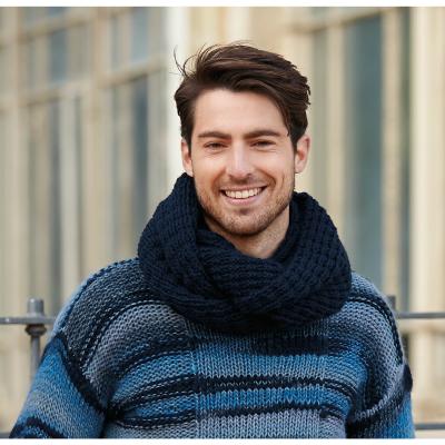 Snood homme élégant douceur et chaleur assuré tricoter à la main